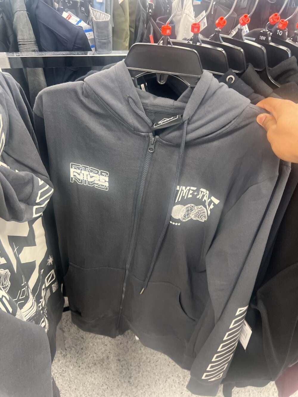 Spire Time + Space Zip-Up Graphic Hoodie